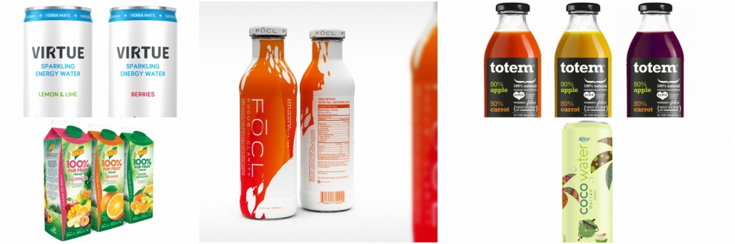 طراحی لوگوی بسته بندی نوشیدنی